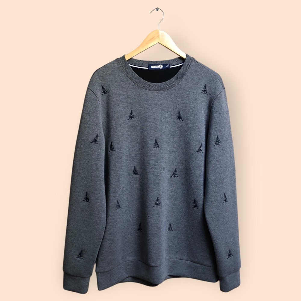 Navigare Yachting Embroidered Boat Crewneck Sweatshirt Performance MENS XL (52)